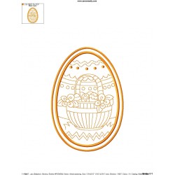 Bean Stitch Artistic Easter Egg Embroidery Design-8-2
