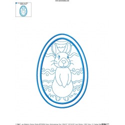 Bean Stitch Artistic Easter Egg Embroidery Design-7-2