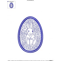 Bean Stitch Artistic Easter Egg Embroidery Design-5-2