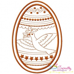 Bean Stitch Artistic Easter Egg Embroidery Design-3-1