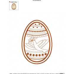 Bean Stitch Artistic Easter Egg Embroidery Design-3-2