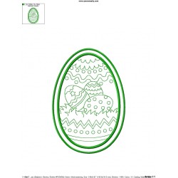 Bean Stitch Artistic Easter Egg Embroidery Design-1-2