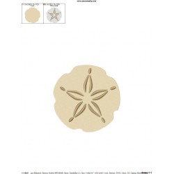 Sand Dollar Embroidery Design Pattern-2