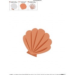 Shell-1 Embroidery Design Pattern-2