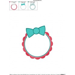 Summer Flower Frame-5 Embroidery Design Pattern-2