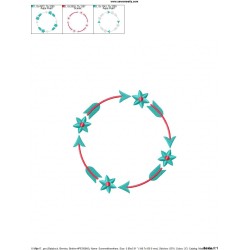 Summer Flower Frame-1 Embroidery Design Pattern-2