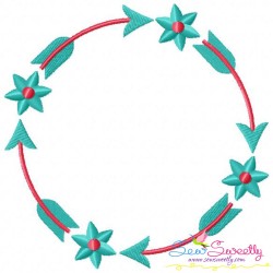 Summer Flower Frames Embroidery Design Bundle-2