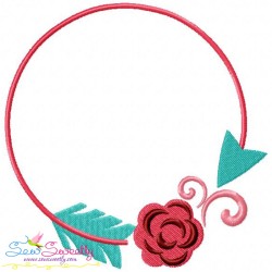 Summer Flower Frames Embroidery Design Bundle-7