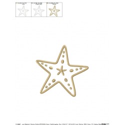 Starfish Applique Design Pattern-2