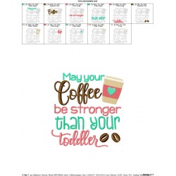 May Your Coffee Be Stronger Embroidery Design Pattern-2