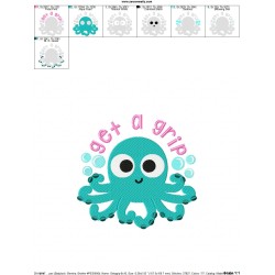 Get a Grip Embroidery Design Pattern-2