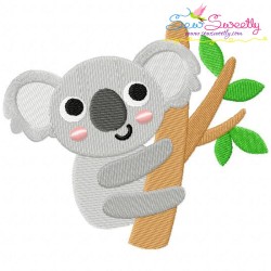 Koala On Branch Embroidery Design Pattern-1