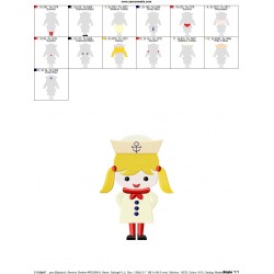 Little Sailor Girl Embroidery Design Pattern-2