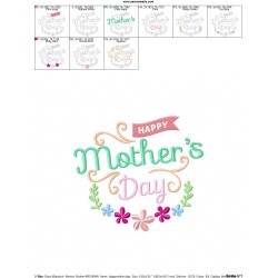 Happy Mother's Day-1 Embroidery Design Pattern-2