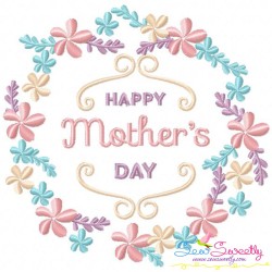 Mother's Day Floral Embroidery Design Bundle-2