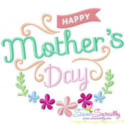 Mother's Day Floral Embroidery Design Bundle-6