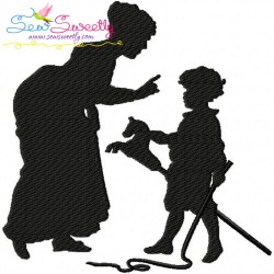 Mother's Day Silhouette Embroidery Design Bundle-7
