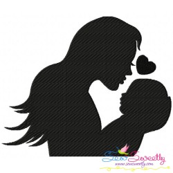 Mother's Day Silhouette Embroidery Design Bundle-4