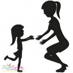 Mother's Day Silhouette Embroidery Design Bundle-9