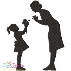 Mother's Day Silhouette Embroidery Design Bundle-12