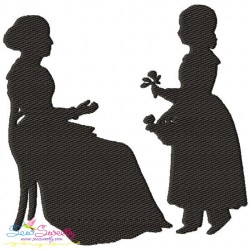 Mother's Day Silhouette Embroidery Design Bundle-13