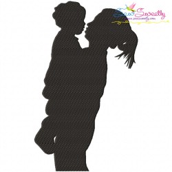 Mother's Day Silhouette Embroidery Design Bundle-17