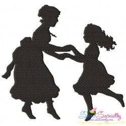 Mother's Day Silhouette Embroidery Design Bundle-23