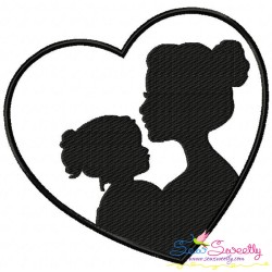 Mother's Day Silhouette Embroidery Design Bundle-6