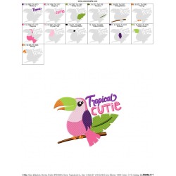 Tropical Cutie Embroidery Design Pattern-2