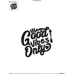 Good Vibes Only Embroidery Design Pattern-2