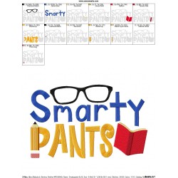 Smarty-Pants Embroidery Design Pattern-2