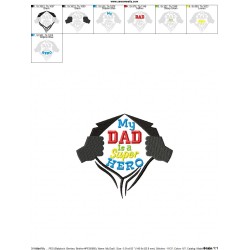 My Dad Is a Super Hero Embroidery Design Pattern-2