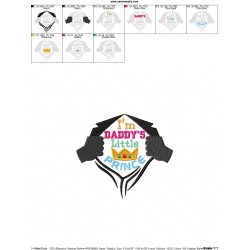 Daddy's Little Prince Embroidery Design Pattern-2