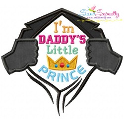 Daddy's Little Prince Applique Design Pattern-1