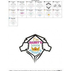 Daddy's Little Prince Applique Design Pattern-2
