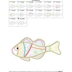 Magic Fish-10 Embroidery Design Pattern-2