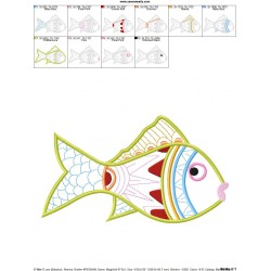 Magic Fish-07 Embroidery Design Pattern-2