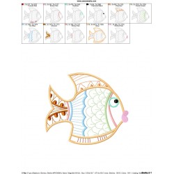 Magic Fish-05 Embroidery Design Pattern-2