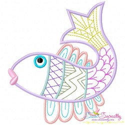Magic Fishes Embroidery Design Bundle-3