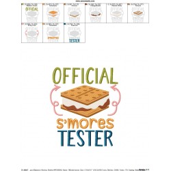 Official S'mores Tester Embroidery Design Pattern-2