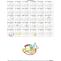 Colorful Fishing Boat-1 Applique Design Pattern-2