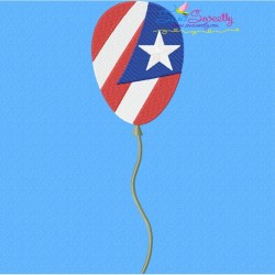 4th of July Balloon-2 Patriotic Embroidery Design Pattern-1