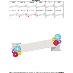 4th of July Ribbon-4 Patriotic Embroidery Design Pattern-2