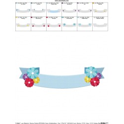 4th of July Ribbon-3 Patriotic Embroidery Design Pattern-2