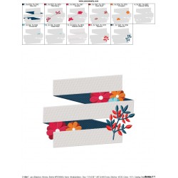 4th of July Ribbon-5 Patriotic Embroidery Design Pattern-2