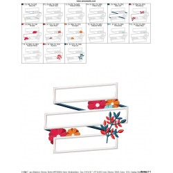 4th of July Ribbon-5 Patriotic Applique Design Pattern-2