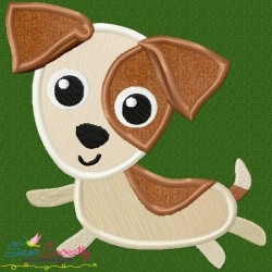 Jack Russell Dog Applique Design Pattern-1