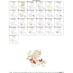 Magic Unicorn-1 Embroidery Design Pattern-2