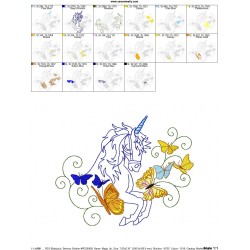 Magic Unicorn-2 Embroidery Design Pattern-2