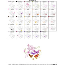 Magic Unicorn-3 Embroidery Design Pattern-2